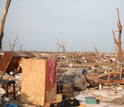 Damage from the Moore Tornado that struck Moore, Okla., on May 20, 2013.